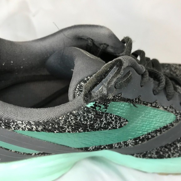 BROOKS LAUNCH 4 ATHLETIC SHOES ANTHRACITE/BEACH GLASS/SILVER SIZE WOMENS 9 - Picture 9 of 10